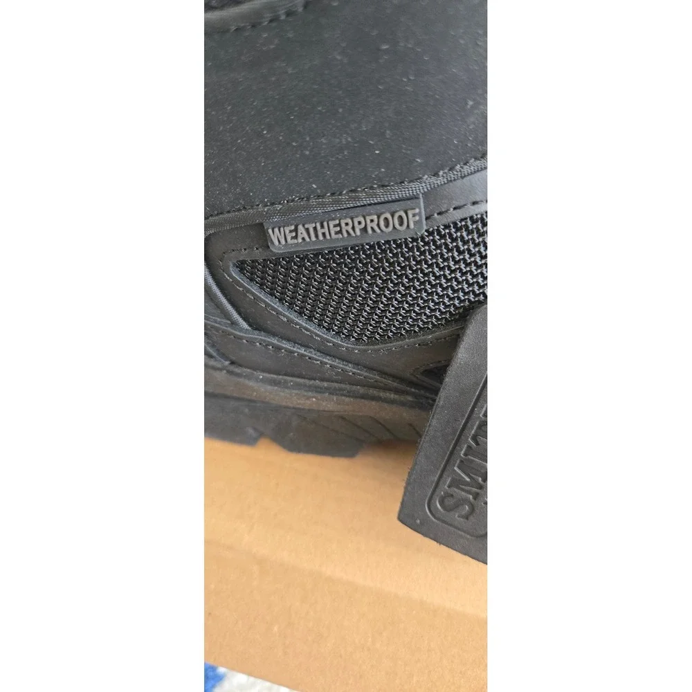 Smiths Workwear Mens Black High Top Hiking Waterproof Boots‎ Size 9.5